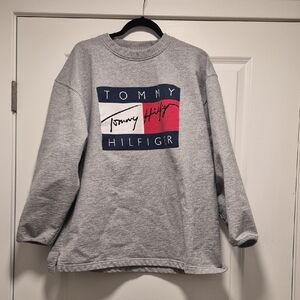 Tommy Hilfiger Vintage Sweatshirt with Logo in Gray